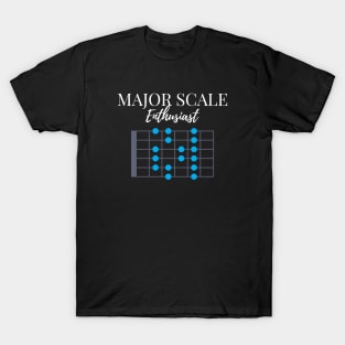 Major Scale Enthusiast Dark Theme T-Shirt